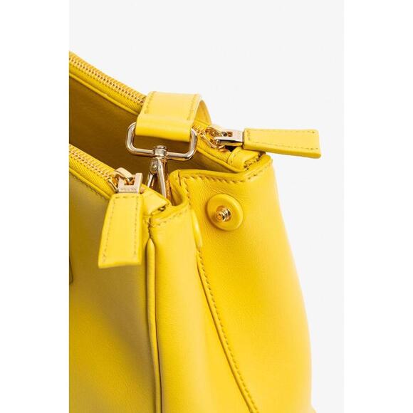 Prada Sunny Yellow Large Galleria Leather Tote Bag w/ Crossbody/Shoulder Strap - Picture 7 of 9